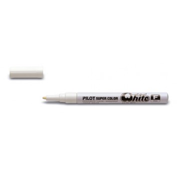  PILOT Lackmarker permanent; weiß; 1,0 mm (fein); Rundspitze aus Polyacetat; Ventilgesteuerte Pumpmechanik; Lackstift, vor Gebrauch schütteln 