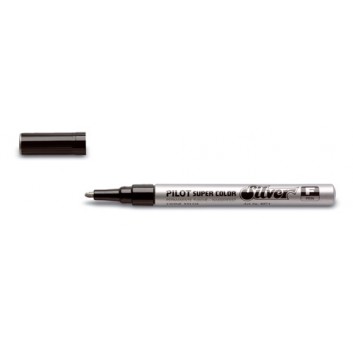  PILOT Lackmarker permanent; silber; 1,0 mm (fein); Rundspitze aus Polyacetat; Ventilgesteuerte Pumpmechanik; Lackstift, vor Gebrauch schütteln 