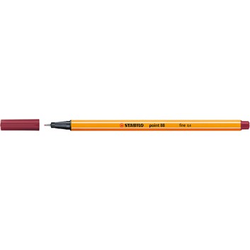  STABILO point 88® Fineliner; purpur; 88/19; 0,4 mm; Einwegstift, Mine nicht auswechselbar; Tintenfeinschreiber,Fasermaler mit Kappe 