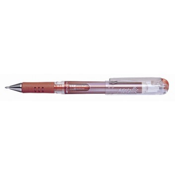  Pentel K230 Hybrid metallic Gelschreiber; bronze; 1,0 mm, mittel; permanent,lichtecht,deckend-Pigmenttinte; passende Mine: KFR10 