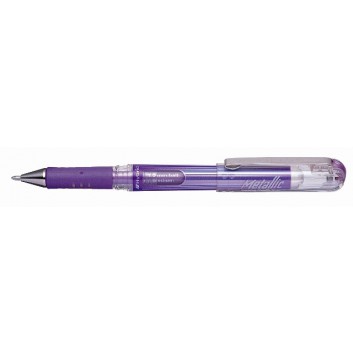  Pentel K230 Hybrid metallic Gelschreiber; metallic-violett; 1,0 mm, mittel; permanent,lichtecht,deckend-Pigmenttinte; passende Mine: KFR10 