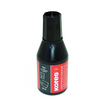  Kores Stempelfarbe; schwarz; 27 ml; Verstreichflasche; ohne Öl; UVA beständig; schnelltrocknend 