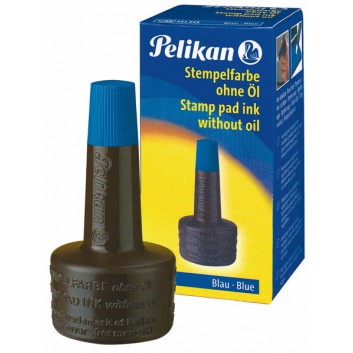  Pelikan Stempelfarbe; blau / grün / rot /schwarz; 28 ml; Verstreichflasche; ohne Öl; für Gummi und viele Polymerstempel 
