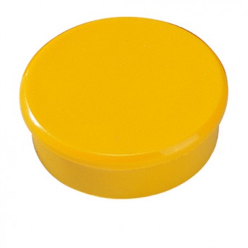  Dahle Magnete; 38 x 13,5 mm (Ø x H); gelb; 25N (ca. 2500 g); rund 