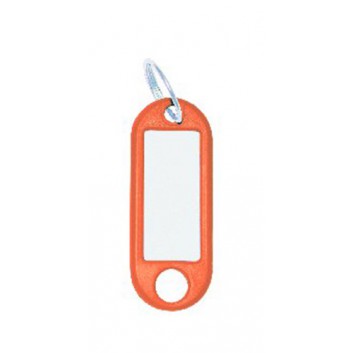  WEDO Schlüsselanhänger mit Ring; orange; mit Beschriftungsfenster; Plastik 