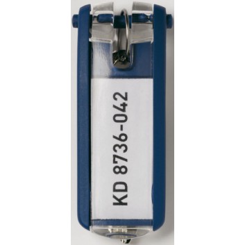  DURABLE Schlüsselanhänger KEY CLIP; verschiedene Farben; 53 x 21 x 2 mm (B x H x T); mit Beschriftungsfeld 