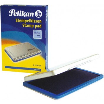  Pelikan Stempelkissen - Metallgehäuse; blau; 70 x 110 mm; Größe 2; ohne Öl 