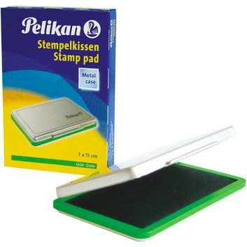  Pelikan Stempelkissen - Metallgehäuse; grün; 70 x 110 mm; Größe 2; ohne Öl 