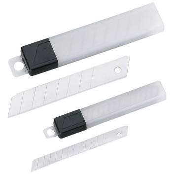  ALCO Ersatzklingen für Cuttermesser; 18 mm; silber; 10 Ersatzklingen 