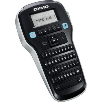 Dymo Labelmanager 160; schwarz; 228 Symbole und Clipart-Bilder; inkl. Etikettenkassette schwarz auf weiß; 118 x 49 x 203 mm (B x H x T); S0946360 