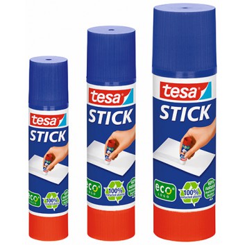  tesa Klebestift Stick ecoLogo®; verschiedene Inhalte; Papier, Fotos, Filz, Hartschaum; ohne Lösungsmittel; kalt auswaschbar 