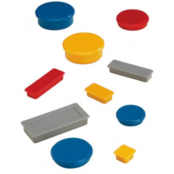  ALCO Magnete; 23 x 50 x 8 mm (B x L x H); verschiedene Farben; 1,0 Kp; rechteckig 