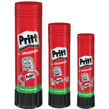  Pritt Klebestift, Alleskleber; verschiedene Inhalte; Papier, Pappe, Fotos, Etiketten; ohne Lösungsmittel; kalt auswaschbar 