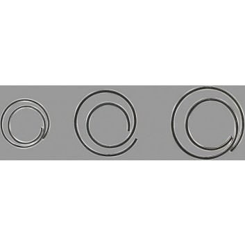  ALCO Büroklammern CIRCULAR; Ø 30 mm; silber; Metall; spiralförmige, runde Form; glanzverzinkt 