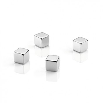  Dahle Megadym Kraftmagnete; 10 x 10 x 10 mm; silber; 50N (ca. 5kg); würfelförmig 