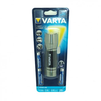  VARTA Taschenlampe Outdoor Pro LED; grün-metallic; 1Watt LED - incl. 3x AAA-Batterien 