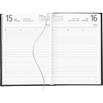  ZETTLER Tagesplaner-Recycling: Buchkalender A5; Kartoneinband, steif; 15 x 21 cm; 1 Tag = 1 Seite auch Sa+So / 392 Seiten; 8760701 