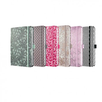  Sigel Wochenkalender Jolie; verschiedene Designs; 13,5 x 20,3 x 1,6 cm; J71..; 1 Woche = 2 Seiten; Hardcover; diverse 
