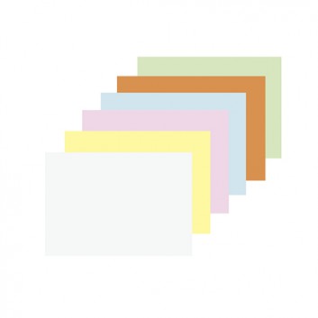  Karteikarten; blanko; DIN A7; verschiedene Farben; ohne Kopflinie 