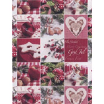  Weihnachts-Geschenkpapier, Großrolle; 50 cm x 250 m / 70 cm x 250 m; Weihnachts-Symbole; weitere; 2A5354; Geschenkpapier, gestrichen-glatt, 80g/qm 