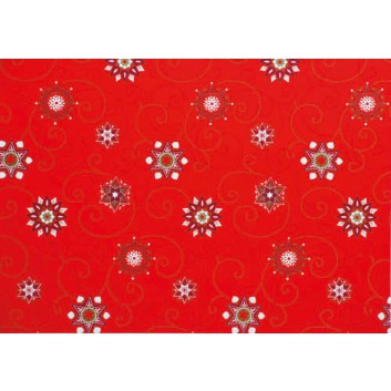  Weihnachts-Geschenkpapier, Großrolle; 50 cm x 250 m / 70 cm x 250 m; Weihnachts-Sterne; rot; 2A5455; Geschenkpapier, gestrichen-glatt, 80g/qm 