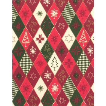  Weihnachts-Geschenkpapier, Großrolle; 50 cm x 250 m / 70 cm x 250 m; Weihnachts-Symbole, Grafisch; bunt; 3A5541; gestrichenes weißes Papier, glatt 