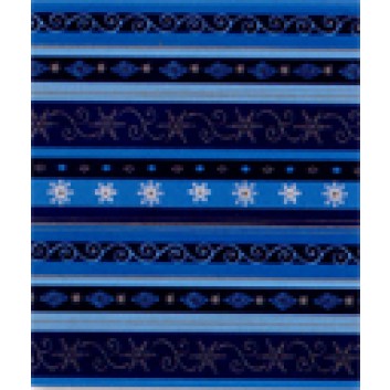  Weihnachts-Geschenkpapier, Großrolle; 70 cm x 250 m; Grafisches Muster; blau; 975158; Geschenkpapier, gestrichen-glatt 