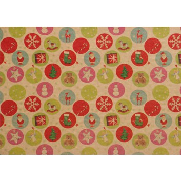  Weihnachts-Geschenkpapier, Großrolle; 70 cm x 250 m Secare-Rolle; verschiedene Motive 