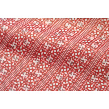  Weihnachts-Geschenkpapier, light; 50 cm /  75 cm; Norwegian Impression; rot; 67501; Recyclingpapier weiß, glatt ca. 30-35 g/ 