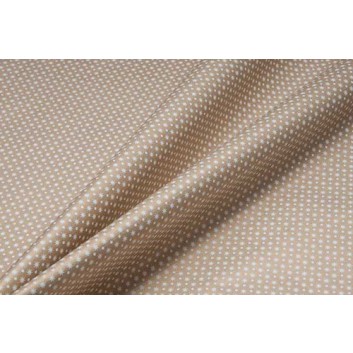  Weihnachts-Geschenkpapier, light; 50 cm /  75 cm; Sternenminis & Pünktchen; gold-weiß; 68630; Kraftpapier weiß, enggerippt ca. 38 g/qm 