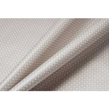  Weihnachts-Geschenkpapier, light; 50 cm /  75 cm; Sternenminis & Pünktchen; chablis; 68631; Kraftpapier weiß, enggerippt ca. 38 g/qm 
