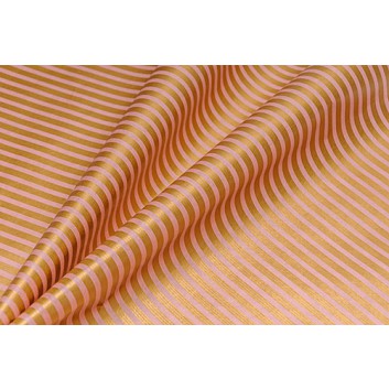  Geschenkpapier, light; 50 cm /  6 kg Rolle; Strips: Streifen; rosé-gold(metallic); # g59570; mit lichtechten Farben gedruckt; ca. 38 g/qm 