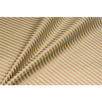  Geschenkpapier, light; 50 cm /  6 kg Rolle; Strips: Streifen; hellblau(aqua)-gold(metallic); # g59572; mit lichtechten Farben gedruckt; ca. 38 g/qm 
