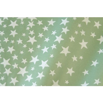  Weihnachts-Geschenkpapier, light; 50 cm / 75 cm; Sternenzelt: Sternenhimmel; mintgrün; 68931; Recyclingpapier weiß, glatt ca. 35 g/m² 
