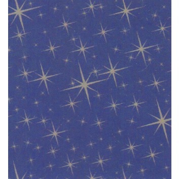  Weihnachts-Geschenkpapier, 50m-Rolle; 50 cm x 50 m; Sternenlicht; silber auf dunkelblau; # 92583; Geschenkpapier, gestrichen-glatt 80 g/qm 