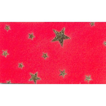  Weihnachts-Etoffe-Rolle; 100 cm x 9 m; Sterne; rot; Etoffe - TNT/nonwoven; Breite x Länge 