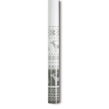  Paper + Design Weihnachts-Tischtuch-Rolle; 118 cm x 5 m; Helene; grau; 90162; abwaschbar; Papier, laminiert 