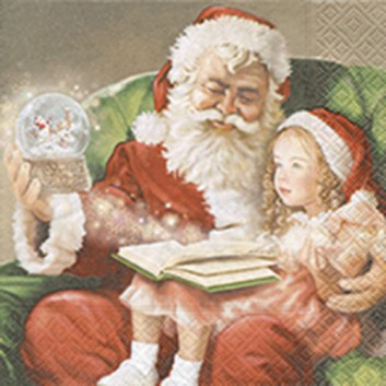  Paper + Design Weihnachts-Cocktail-Servietten; 25 x 25 cm; A Christmas carol: Ein Weihnachtslied; 50873; 3-lagig; 1/4 Falz (quadratisch); Zelltuch 