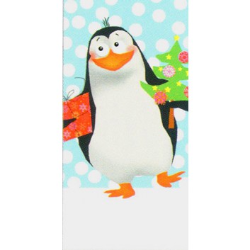  Braun & Company Weihnachts-Design-Taschentücher; Paul Pingie (Pinguin); 1030; 22 x 21 cm; 1/8 gefalzt auf 11 x 5,5 cm 