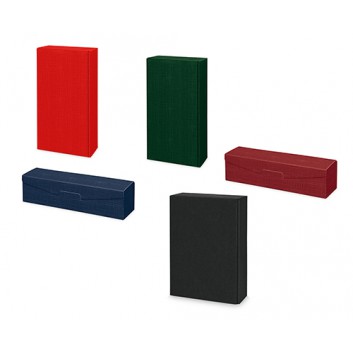  Präsent-Flaschenkarton für Postversand; für 1 / 2 / 3  Flaschen; uni; viele Farben - auch innen farbig; Leinenstruktur 