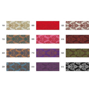  Präsent Weihnachts-Geschenkband mit Draht; 40 mm x 20 m; Brixen; verschiedene Farben; 238-40-20-423; Textilband; mit Draht 