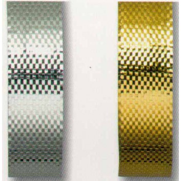  Präsent Weihnachts-Lahnband; 10 mm / 15 mm / 25 mm x 25 m; Grönland: uni; gold / silber; Lahnband; ohne Draht 