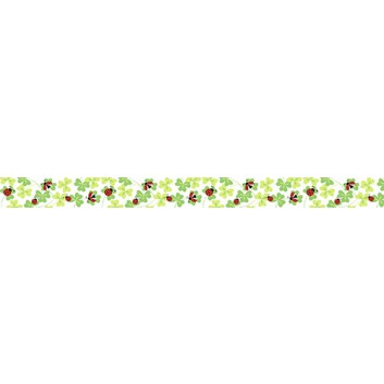  Ursus Klebeband / Masking tape; 15 mm x 10 m; Kleeblatt; grün-weiß; lösungsmittel- und säurefrei; 5905 00 130; Reispapier 