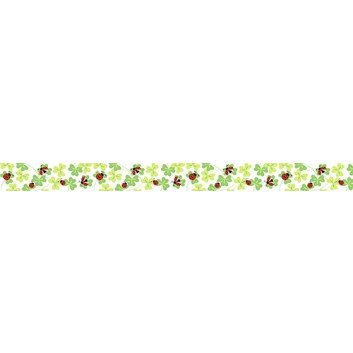  Ursus Klebeband / Masking tape; 15 mm x 10 m; Kleeblatt; grün-weiß; lösungsmittel- und säurefrei; 5905 00 130; Reispapier 