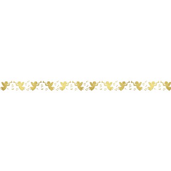  Ursus Weihnachts-Klebeband; 15 mm x 10 m; Engel; gold-metallic auf weiß; lösungsmittelfrei und säurefrei; 5908 00 14; Papier, folienveredelt 