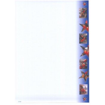  Weihnachts-Briefpapier incl. Kuverts; DIN A4; 23-9007; incl. Kuverts; 80 g/qm 