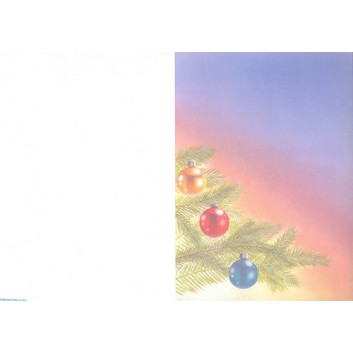  Weihnachtskarten; DIN A5; Christmas Tree; DP865; 135 g/qm 