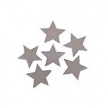  PaperStyle Weihnachts-Konfetti/Streudeko; Sterne, 5-zackig - silber; ca. 20 mm; Beutel mit 10g Inhalt 