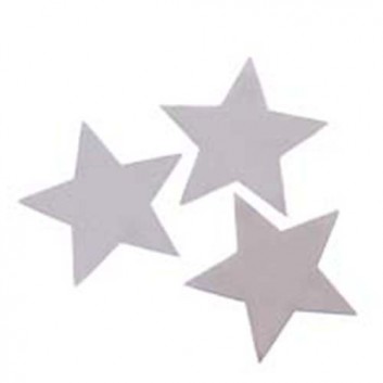  PaperStyle Weihnachts-Konfetti/Streudeko; Sterne, 5-zackig - silber; ca. 25-30 mm; Beutel mit 10g Inhalt 