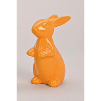 Deko-Hase, Keramik; gelb; ca. 10 x 8 x 15 cm 